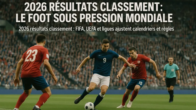 2026 résultats classement : le foot sous pression mondiale