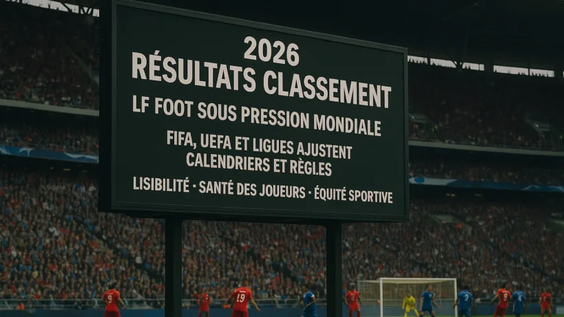 2026 résultats classement : le foot sous pression mondiale