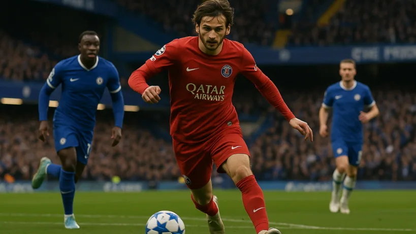 Chelsea FC Paris SaintGermain : Chelsea-PSG : Kvaratskhelia lance le 0-3