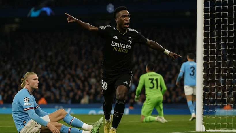 City-Real : Vinicius crucifie Manchester (1-2)