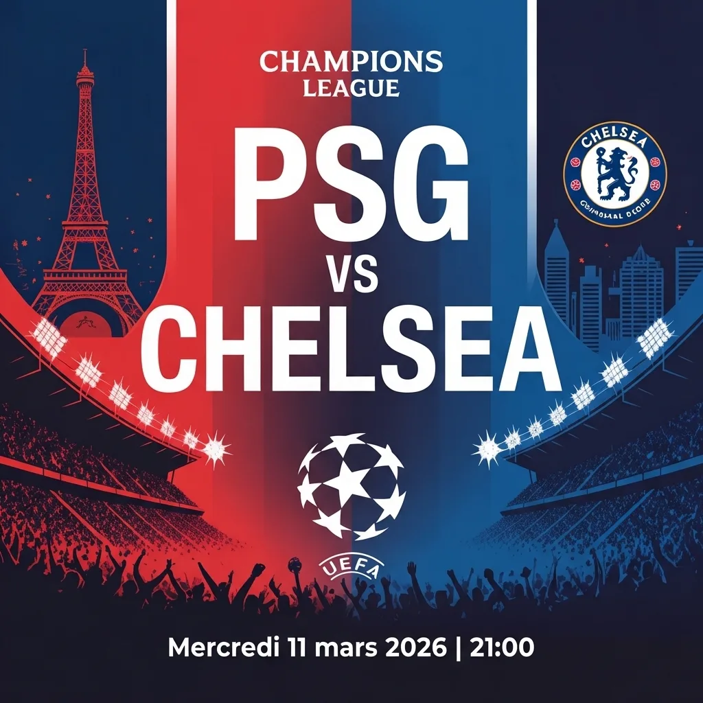 Match 8 ème de finale: Chealsea vs PSG, le choc décisif européen
