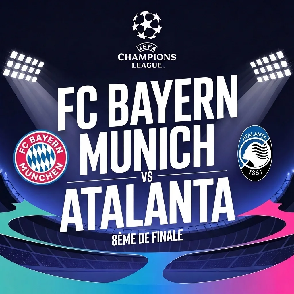 Match 8 ème de finale: FC Bayern vs Atalanta, l'étape essentiel