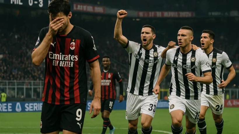 AC Milan Udinese Calcio résumé : Milan humilié 0-3