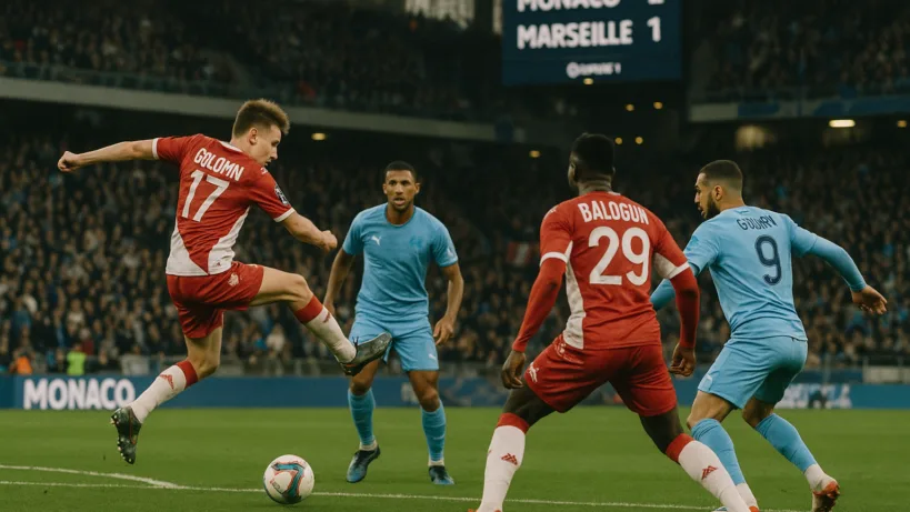 Monaco FC de Marseille résumé : Monaco s’impose 2-1