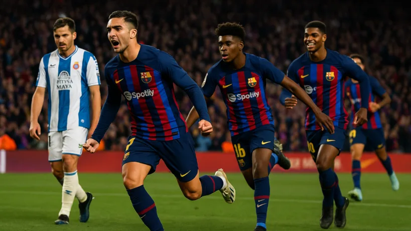 Barcelona RCD Espanyol de Barcelona résumé : Barça 4-1