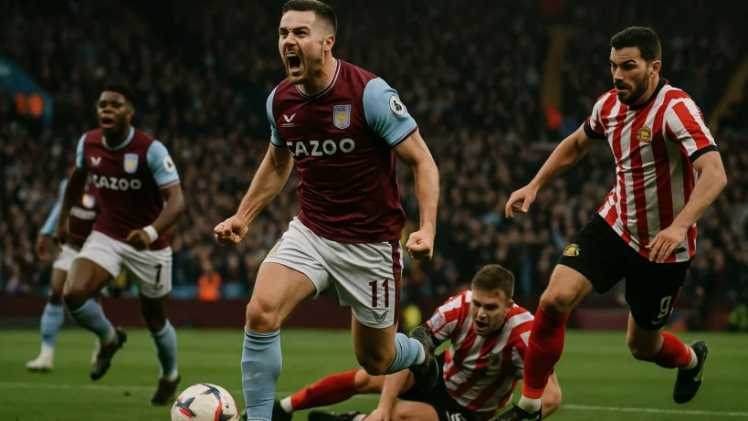 Aston Villa FC Sunderland AFC résumé : 4-3, chaos total