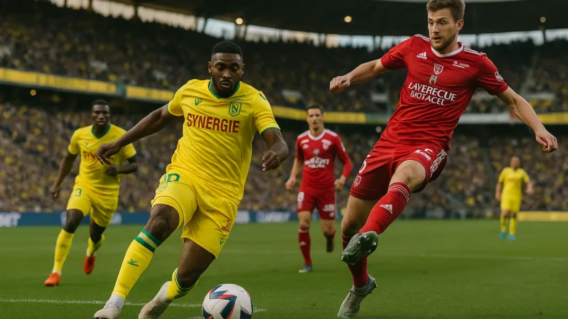 Nantes Brestois 29 résumé : Nantes rejoint à 1-1 au bout