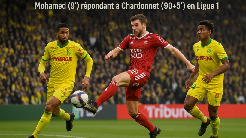 Nantes Brestois 29 résumé : Nantes rejoint à 1-1 au bout