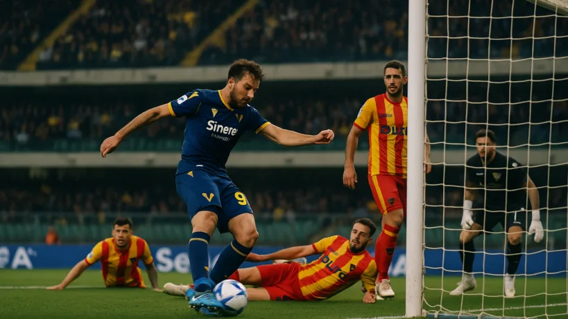 Hellas Verona FC US Lecce résumé : 1-0, but à 90+4'