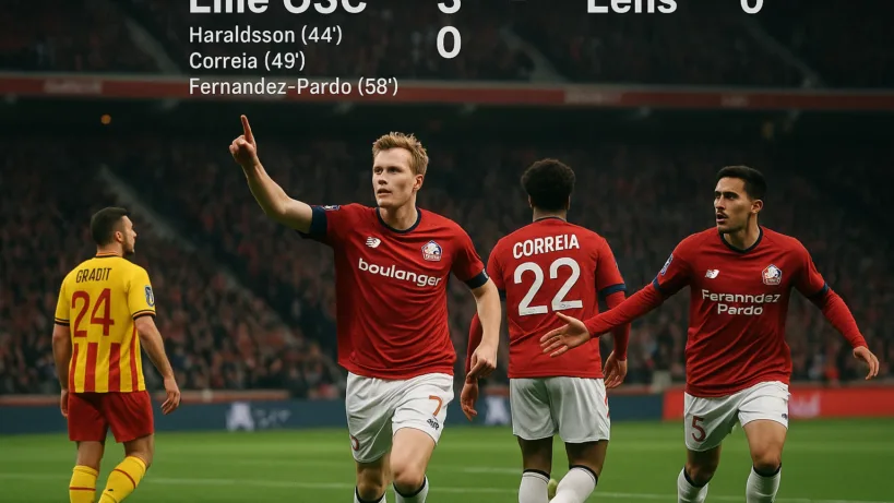 Lille OSC Lens résumé : Lille surclasse Lens 3-0