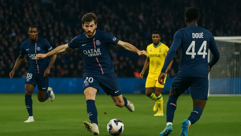 Paris Saint-Germain FC Nantes résumé : Paris frappe fort