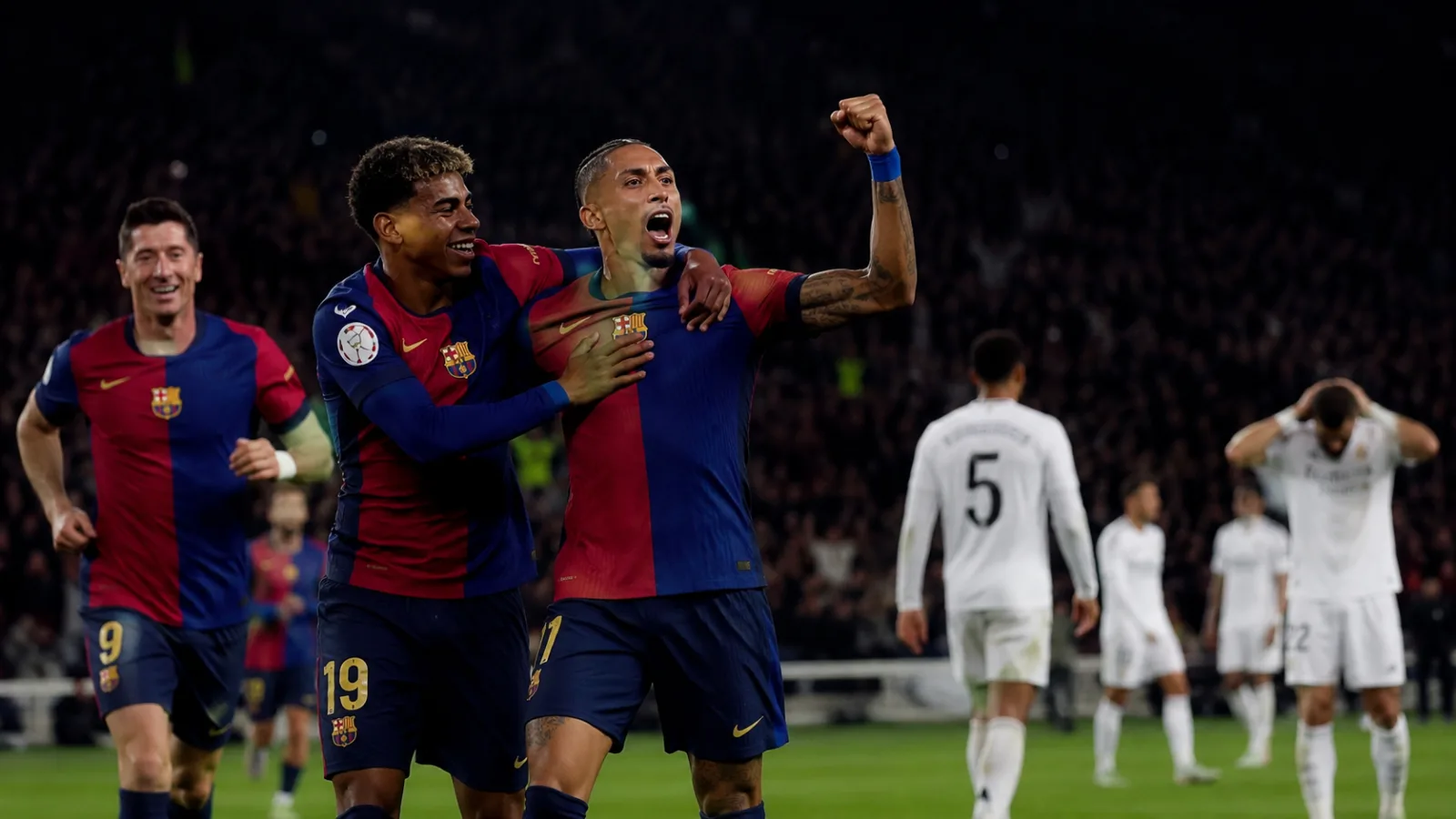 Barcelona Real Madrid : le Barça frappe fort dans le Clasico