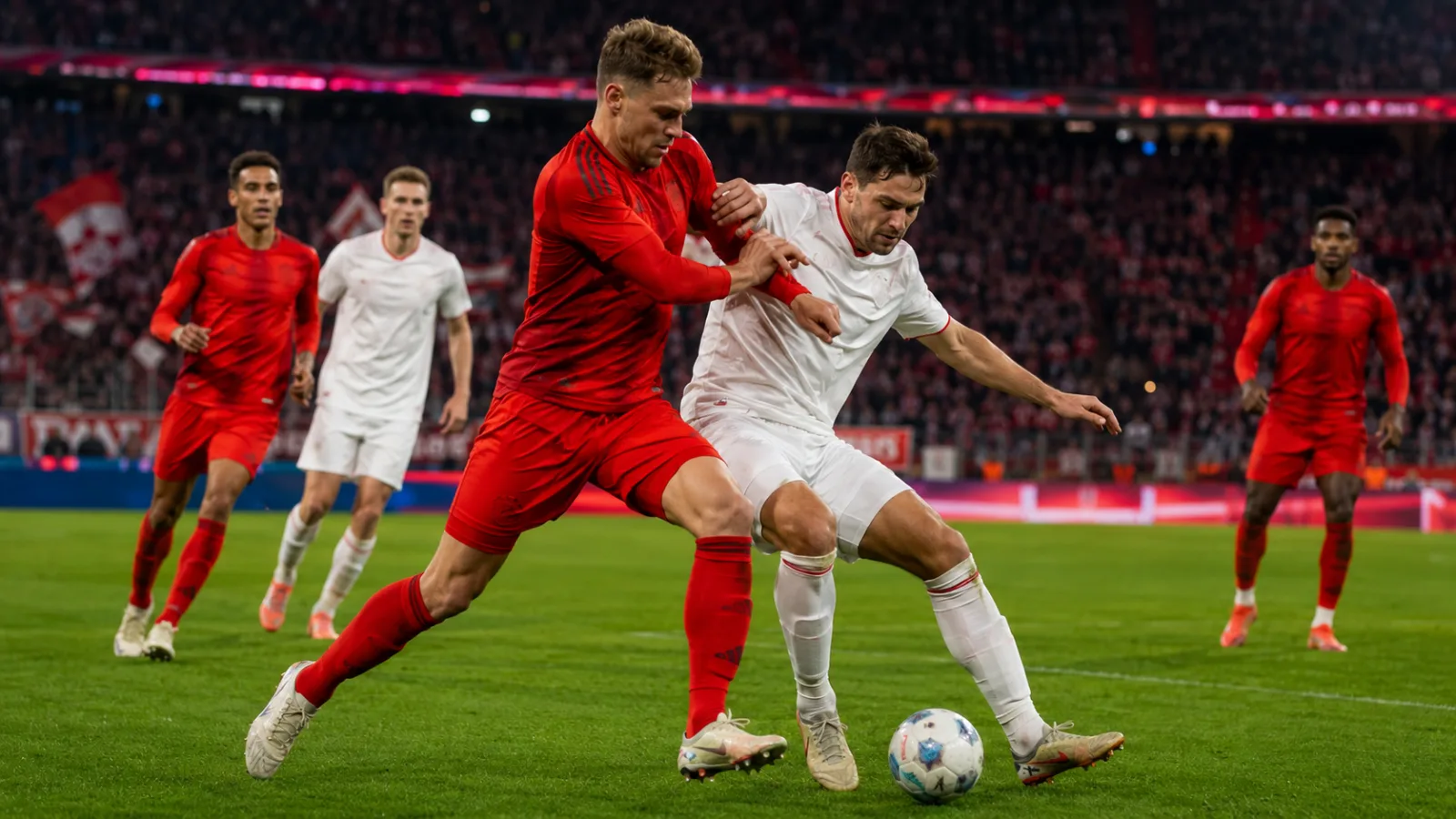 Bayern München Köln - duel de Bundesliga entre le Bayern et Cologne pendant le match