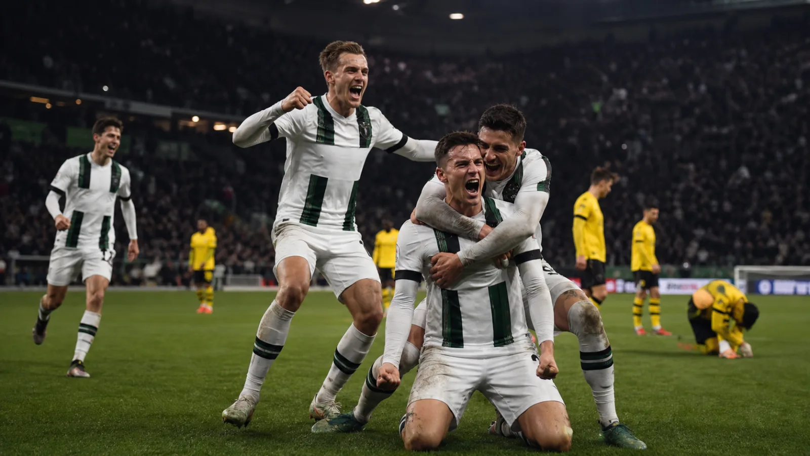 Borussia Mönchengladbach Borussia Dortmund : Gladbach frappe tard