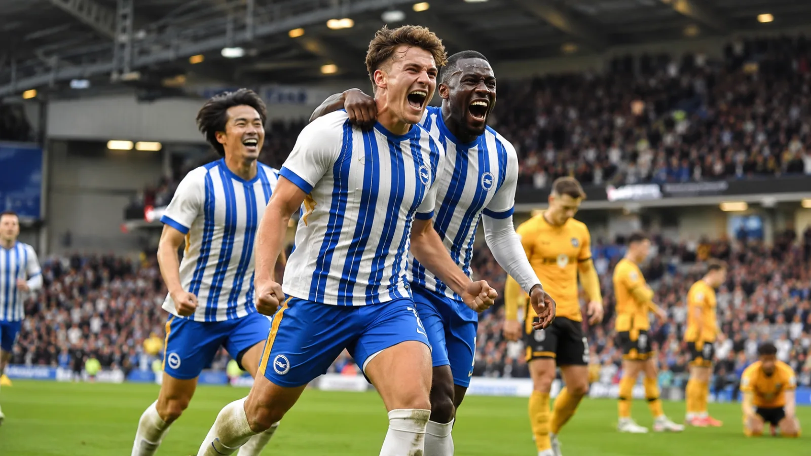 Brighton & Hove Albion Wolverhampton Wanderers : Brighton frappe fort