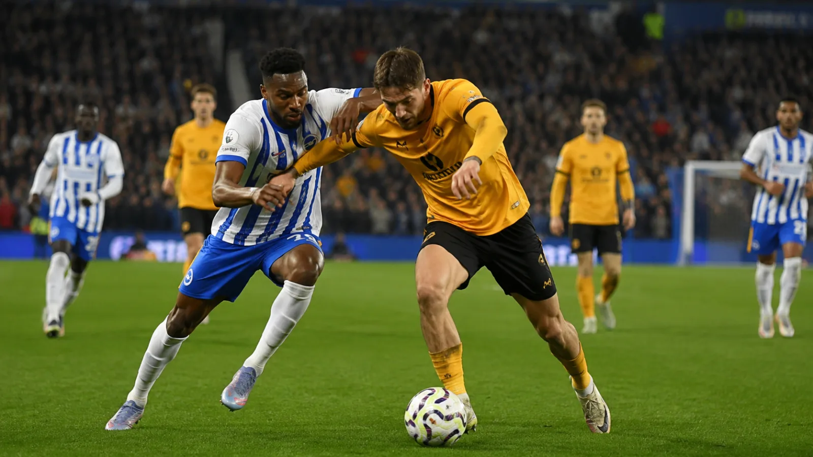 Brighton & Hove Albion Wolverhampton Wanderers - duel de Premier League entre Brighton et Wolverhampton