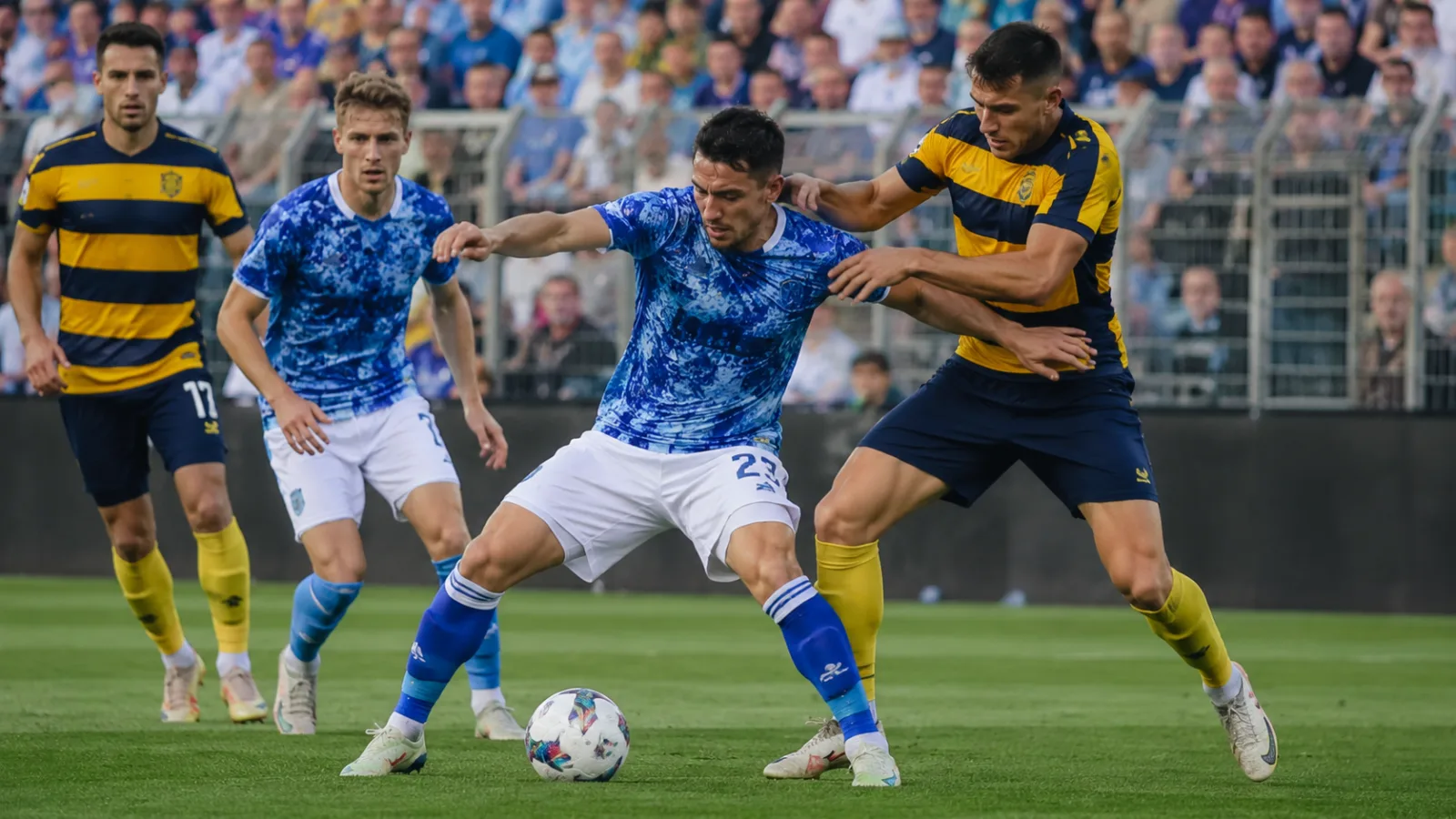 Como 1907 Parma Calcio 1913 - action de jeu en Serie A lors du nul 1-1