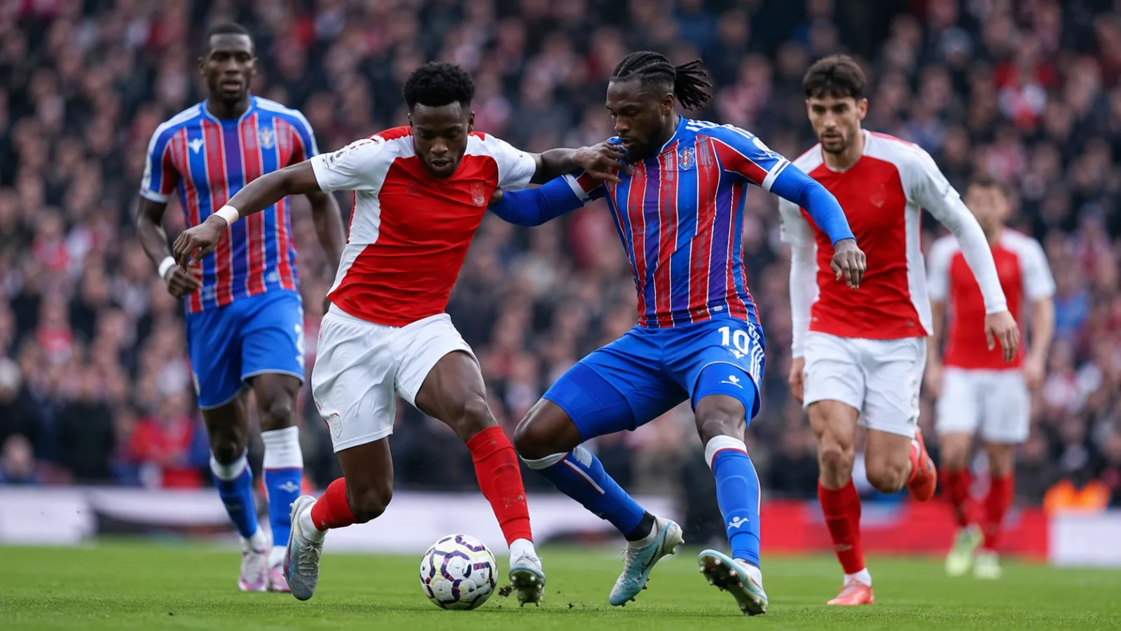 Crystal Palace Arsenal : action de match entre Crystal Palace FC et Arsenal FC