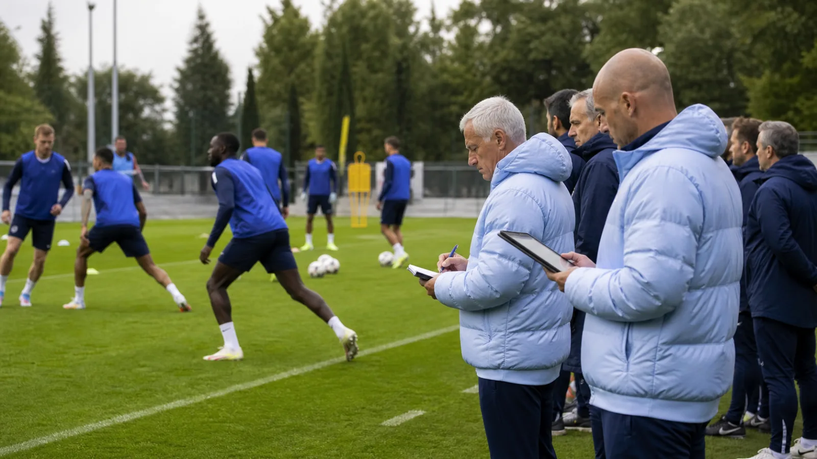 foot liste bleus séance d'entraînement avant les arbitrages du Mondial 2026