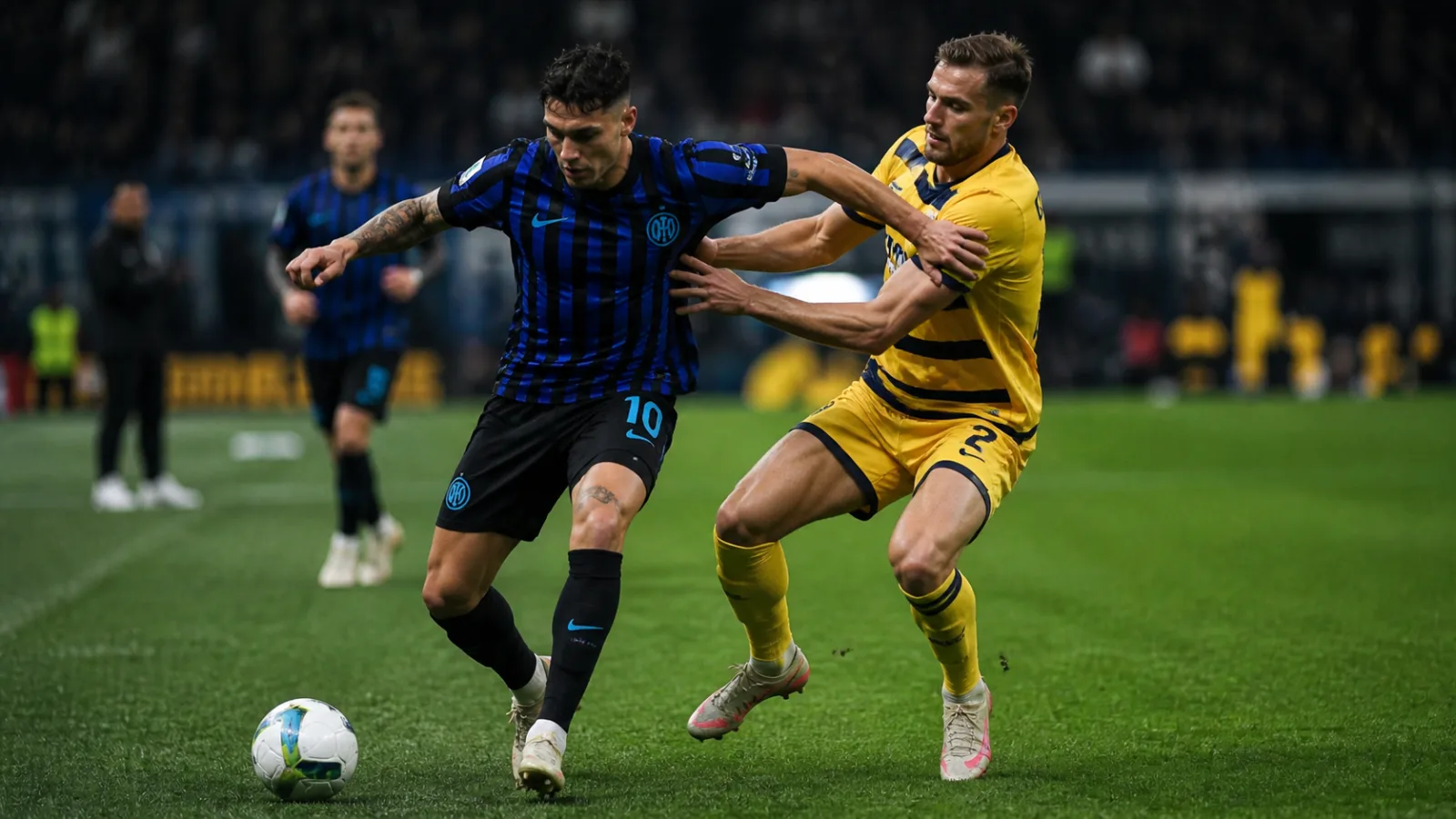 Internazionale Milano Parma Calcio 1913 - duel au milieu de terrain entre l’Inter et Parma