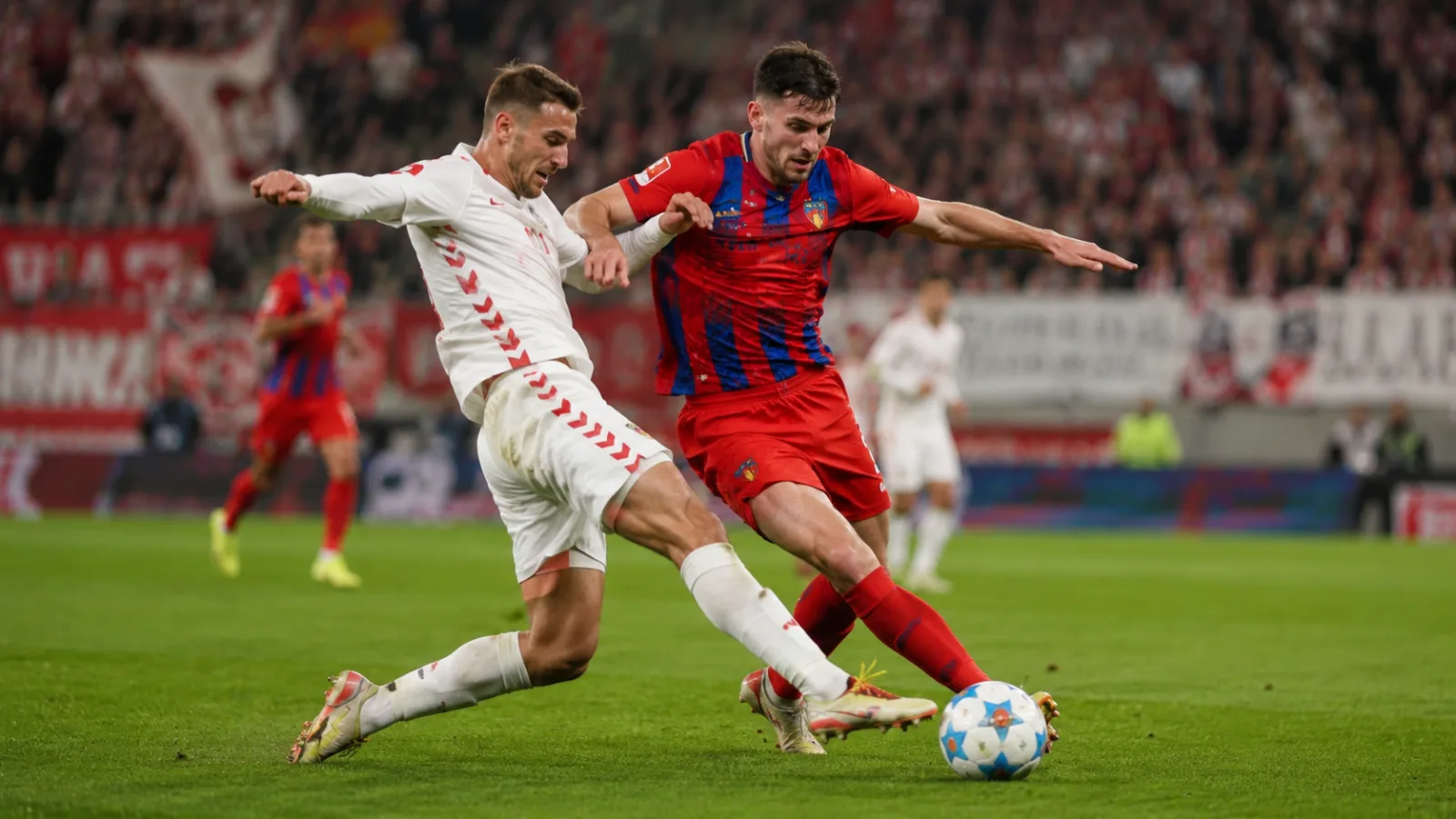 Köln Heidenheim 1846 - duel intense au milieu de terrain pendant le match de Bundesliga