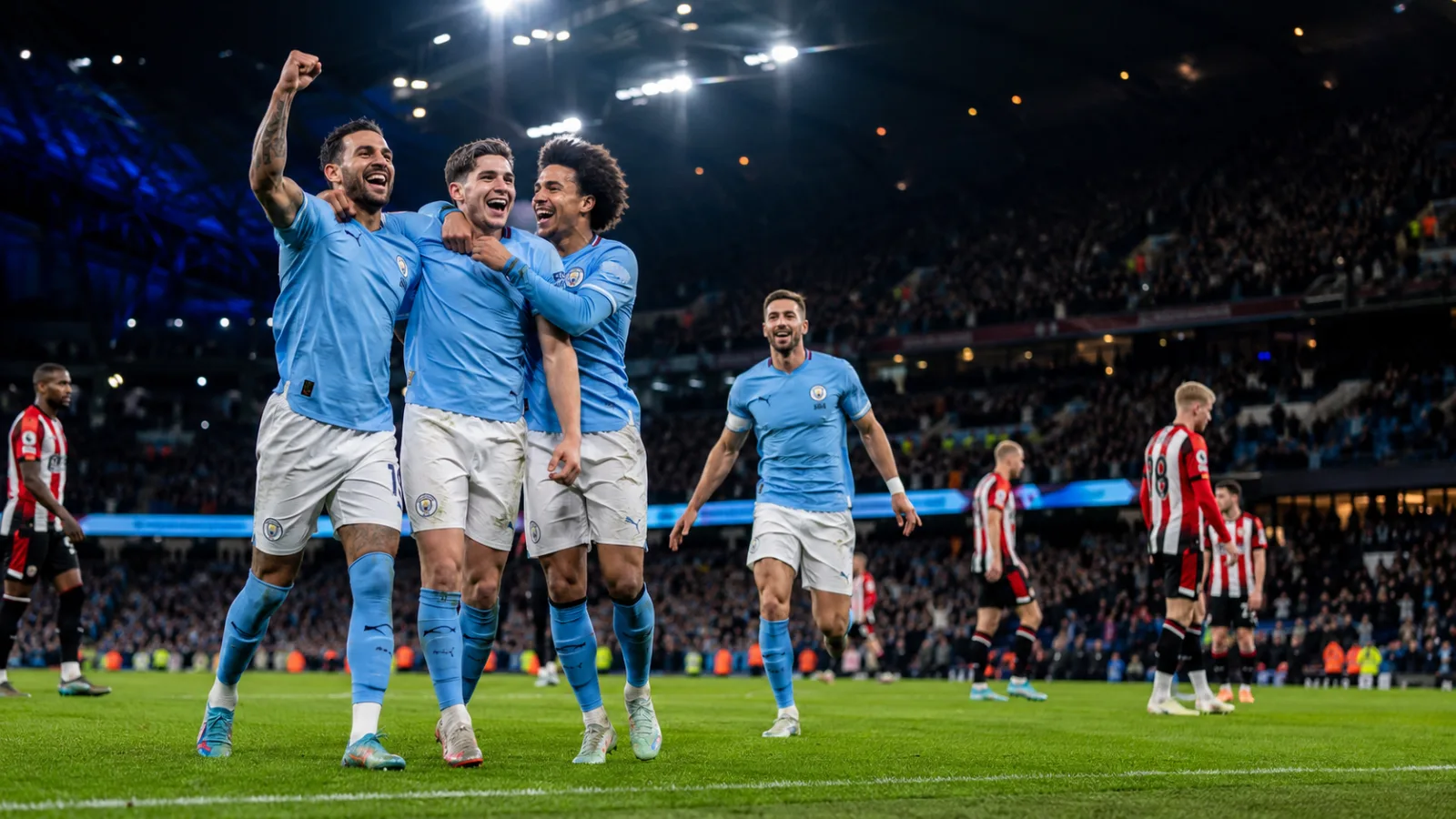 Manchester City Brentford : City déroule 3-0 en Premier League