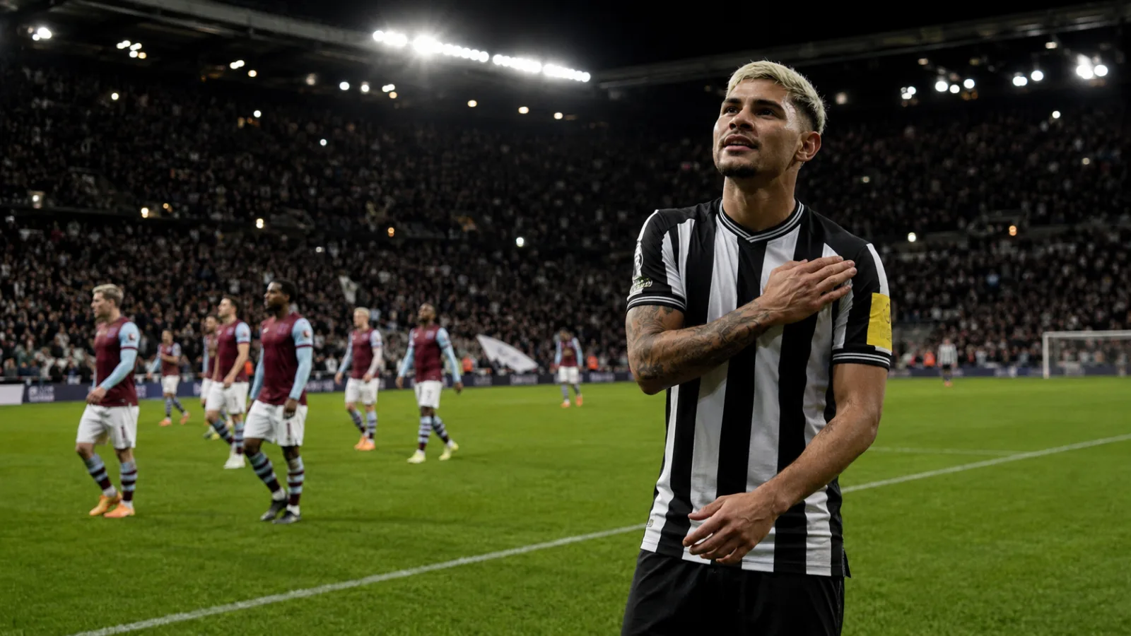 Newcastle United West Ham United - scène de match à St James' Park entre Newcastle et West Ham