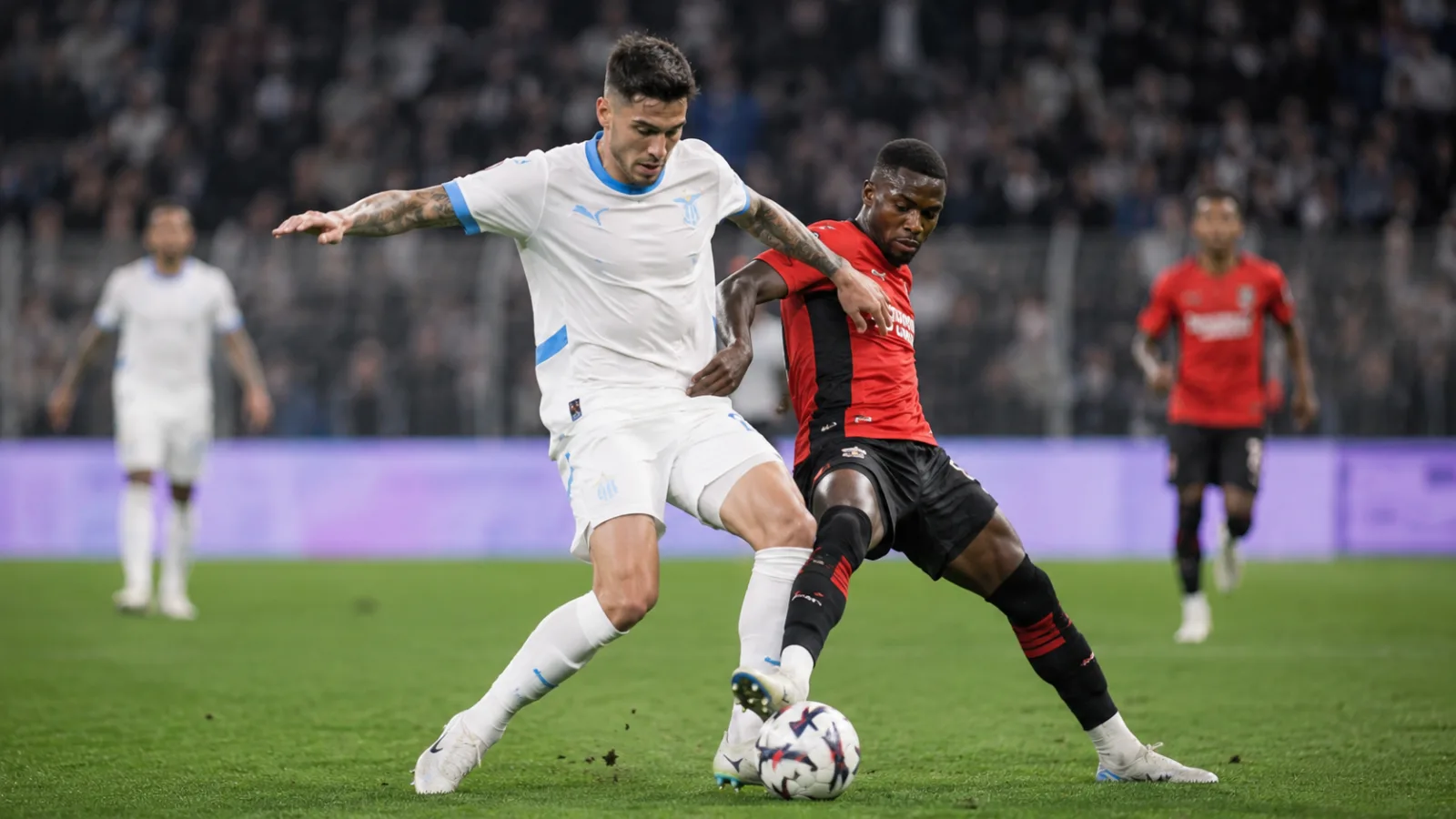 Olympique de Marseille Stade Rennais 1901 - duel intense entre Marseille et Rennes
