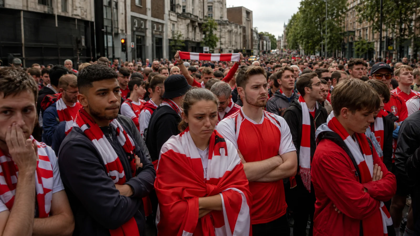 Parade Arsenal avec des supporters londoniens partagés entre fierté et frustration après Budapest