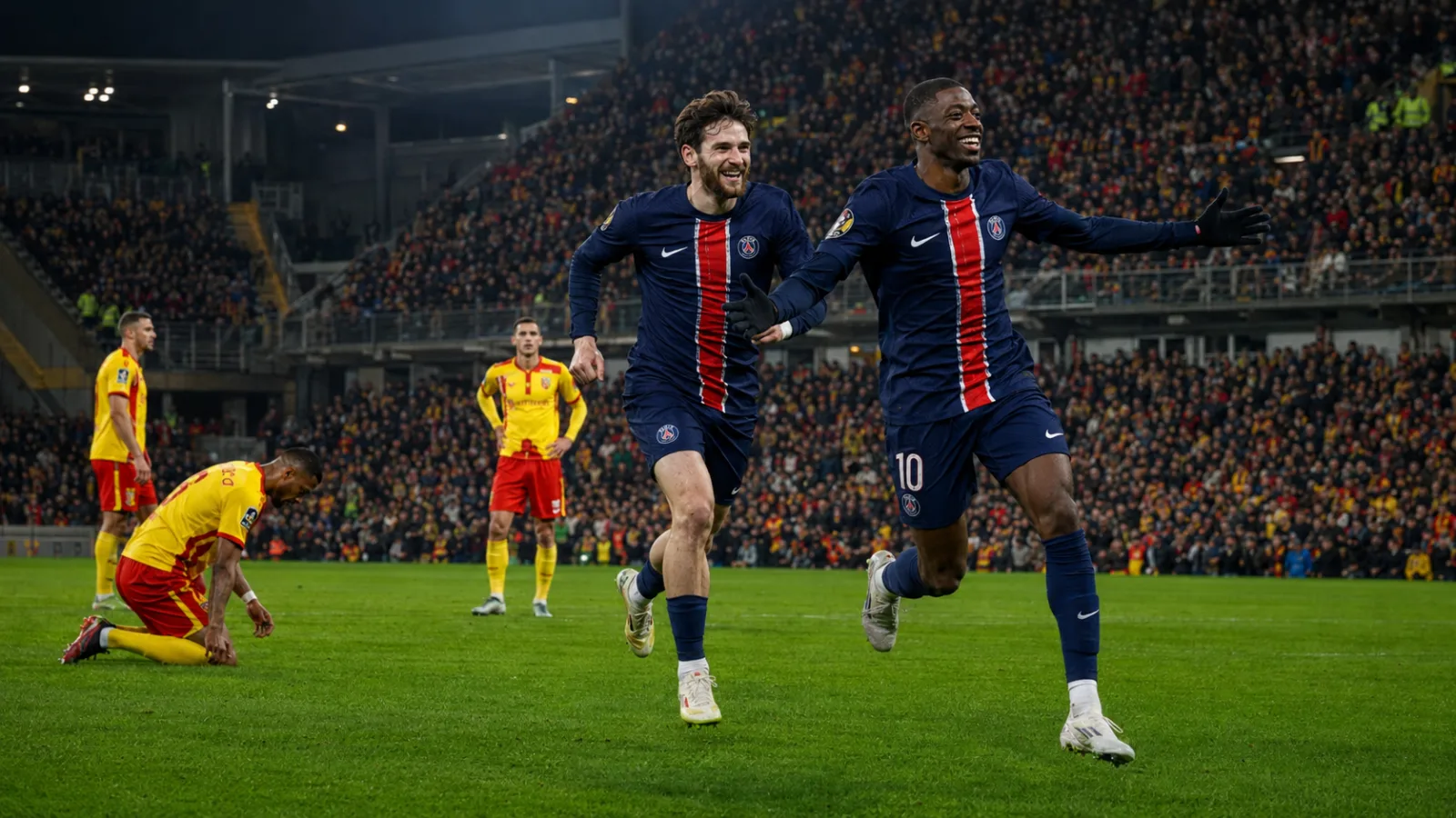Racing Club de Lens Paris Saint-Germain : Paris gagne 2-0