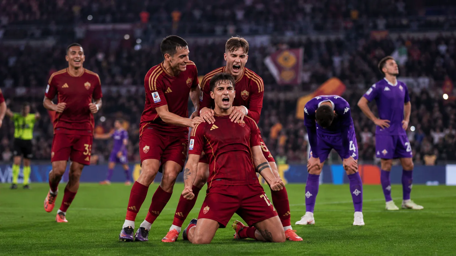 Roma ACF Fiorentina : résumé et buts du 4-0 en Serie A