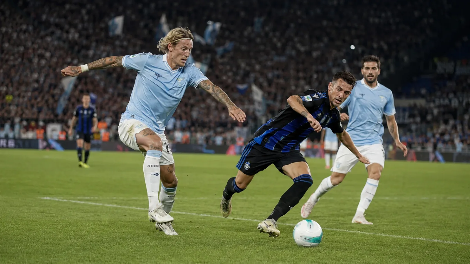 SS Lazio Pisa 1909 : la Lazio renverse Pisa en deux minutes