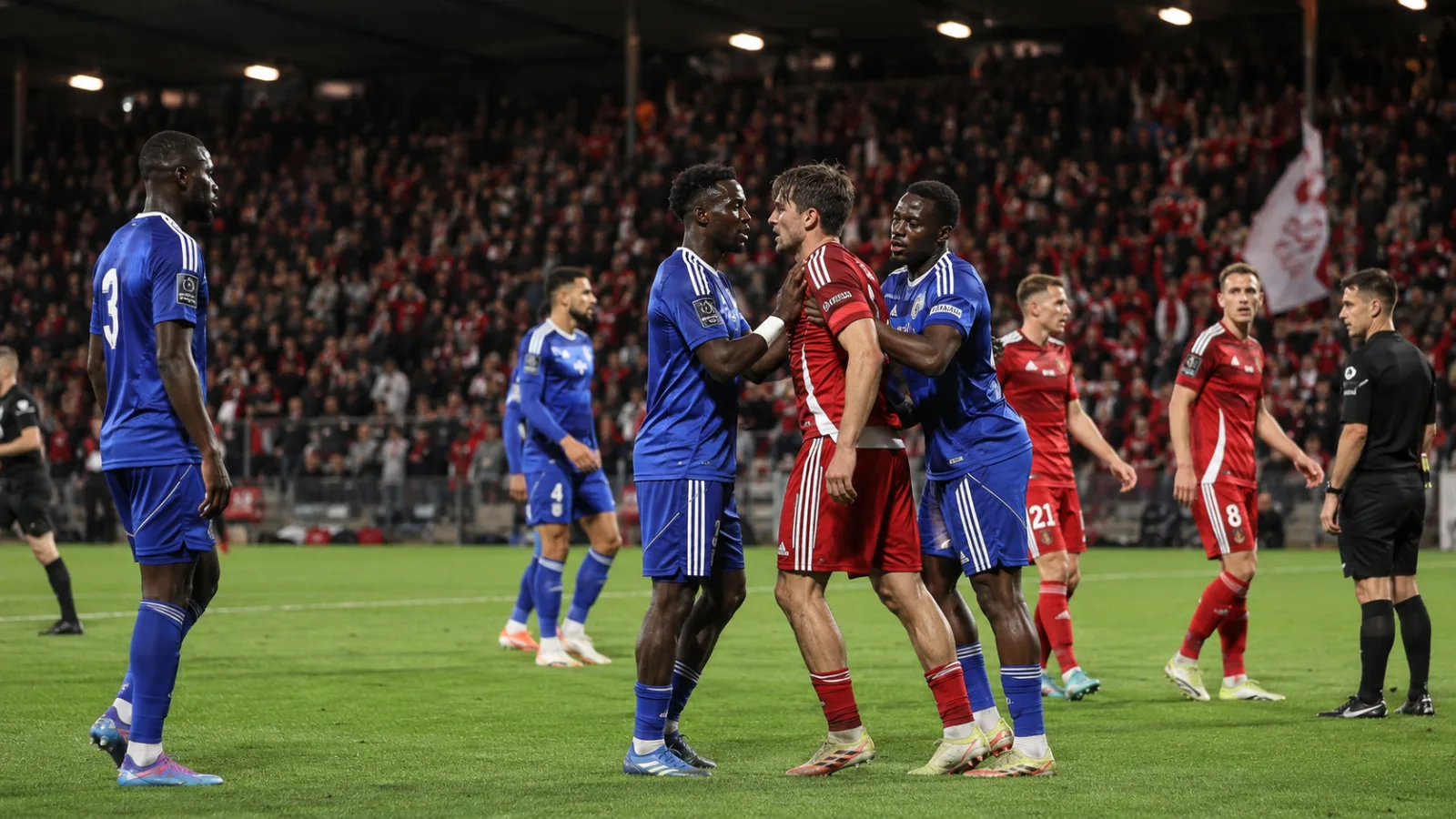 Stade Brestois 29 Strasbourg Alsace - duel intense lors du match de Ligue 1