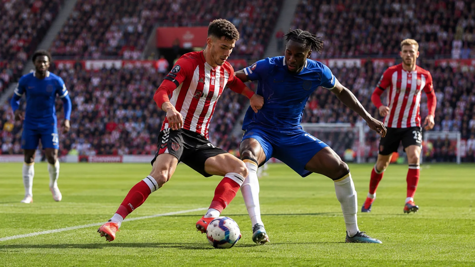 Sunderland Chelsea : duel de match entre Sunderland AFC et Chelsea FC en Premier League