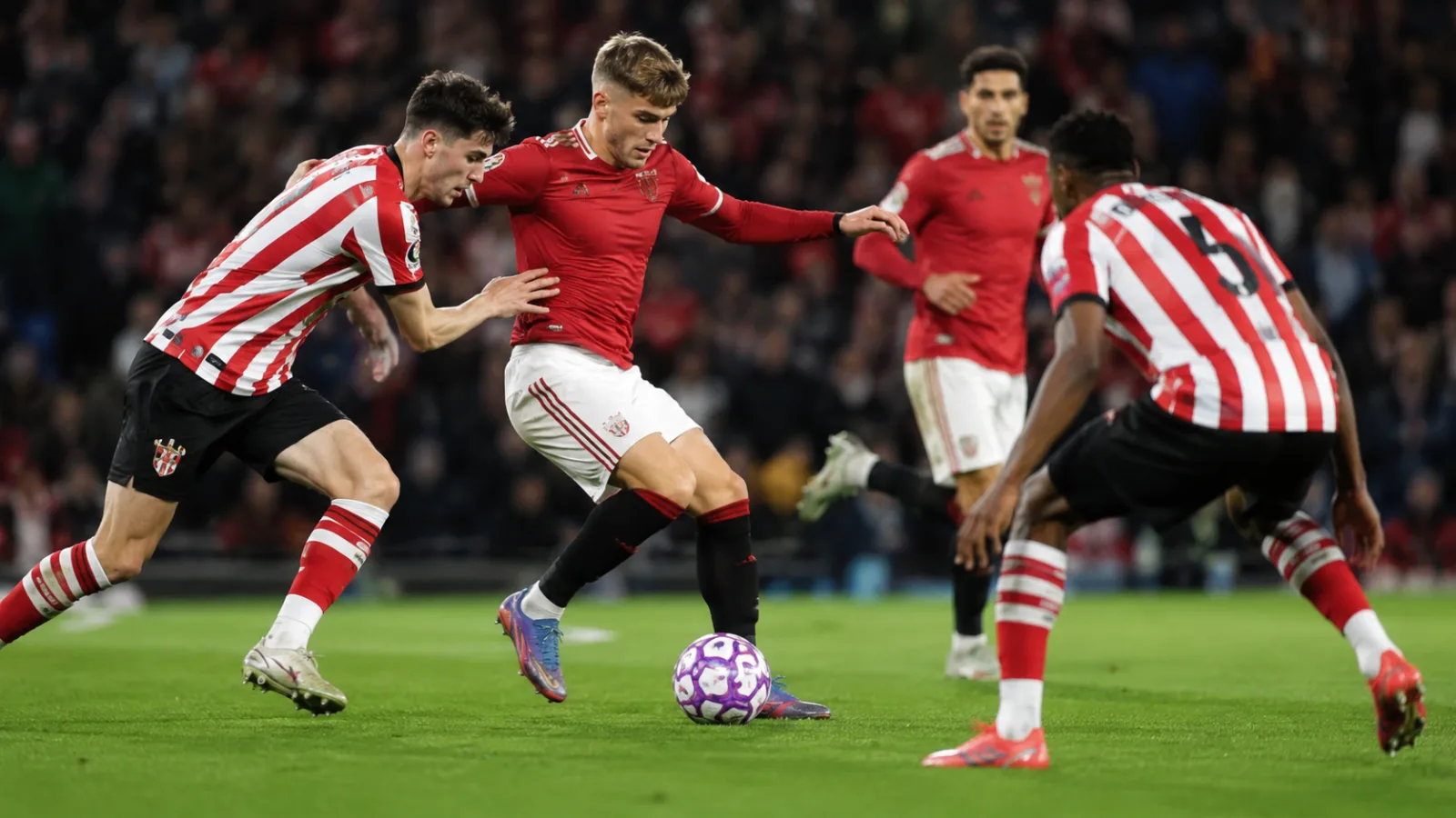 Sunderland Manchester United - scène de match réaliste au Stadium of Light