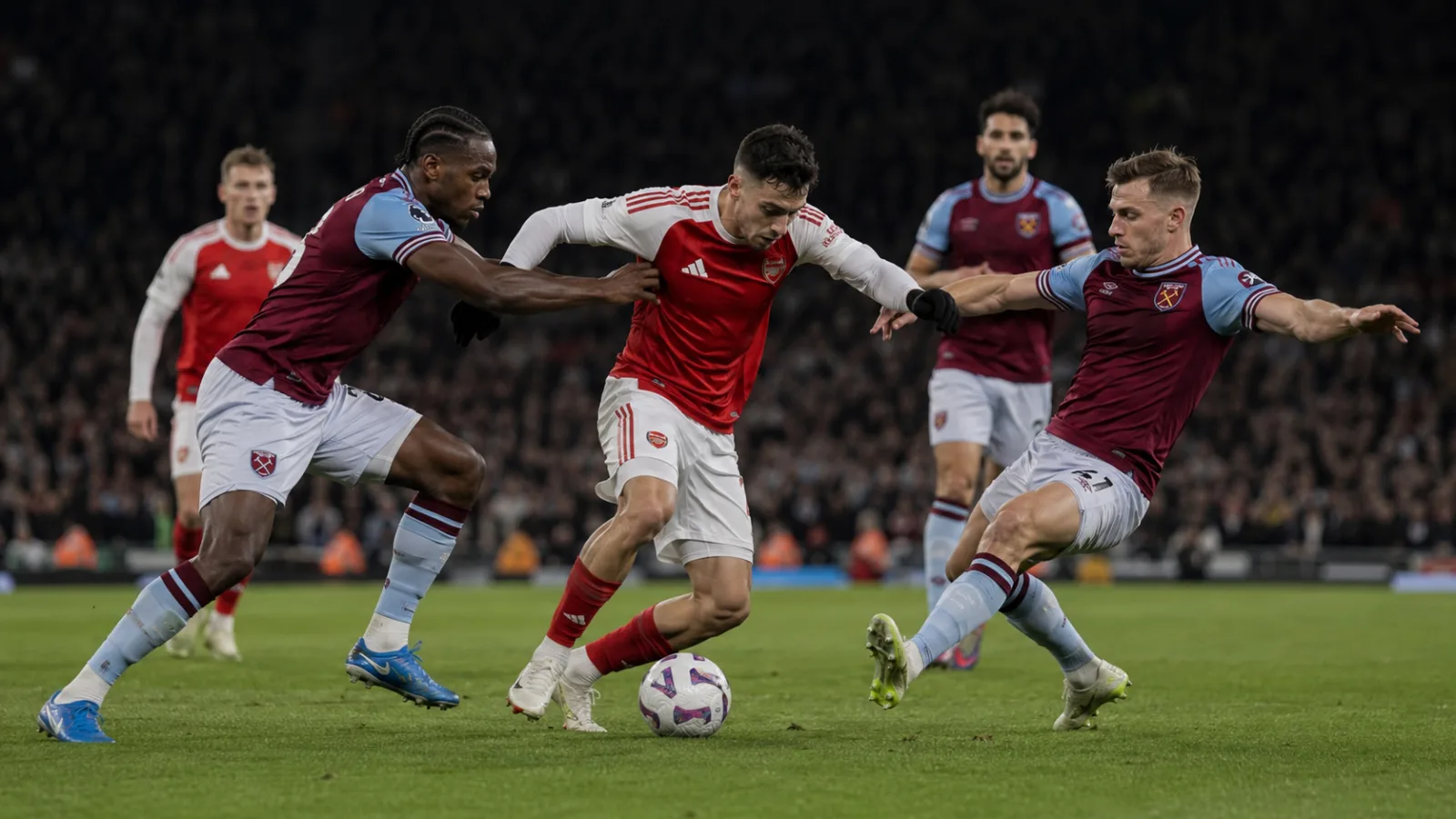 West Ham United Arsenal - duel intense pendant le match nul de Premier League