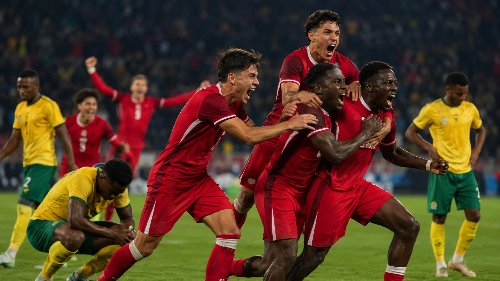 Afrique du Sud Canada duel tactique au milieu de terrain