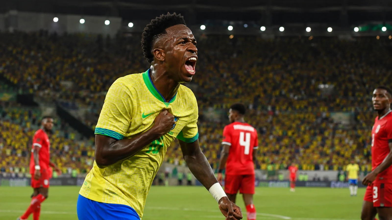 Amicaux : le Brésil étrille Panama, Vinicius Jr patron