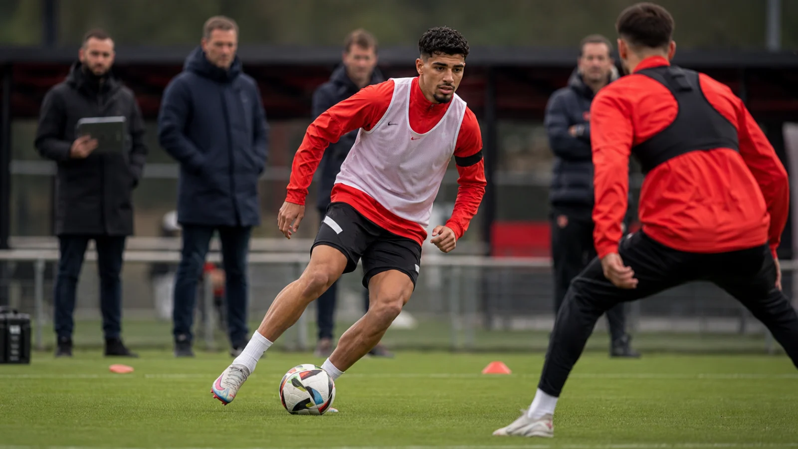 Bayern Munich : accord - Ismaël Saibari à l'entraînement dans un contexte de négociation avec le PSV