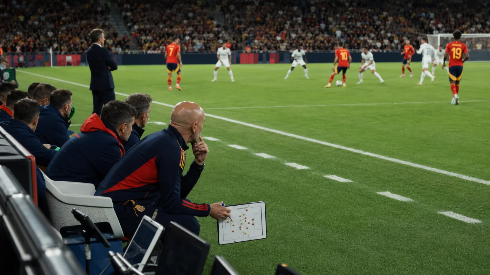 CdM 2026, Espagne : staff espagnol analysant la panne offensive de la Roja