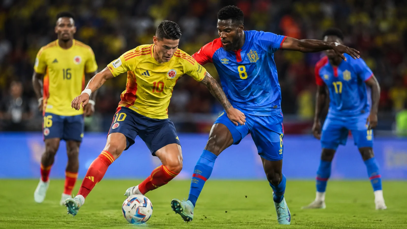 Colombia Congo DR duel de match entre la Colombie et la RD Congo