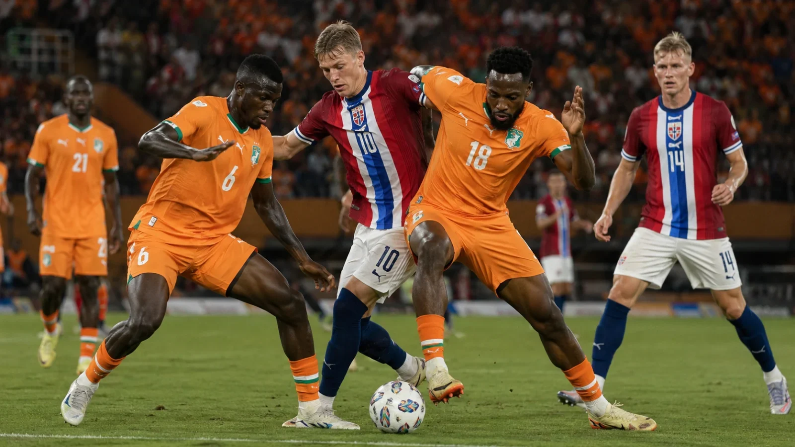 Côte d'Ivoire Norvège : Haaland tranche à 1-2
