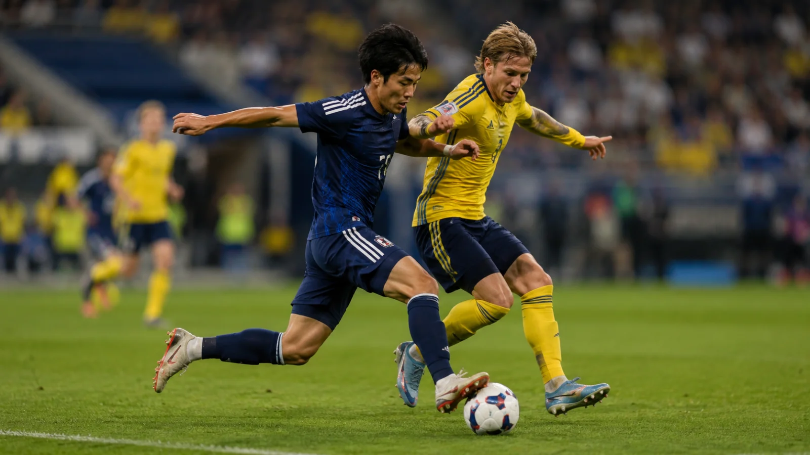 Japan Sweden : action de match entre le Japon et la Suède