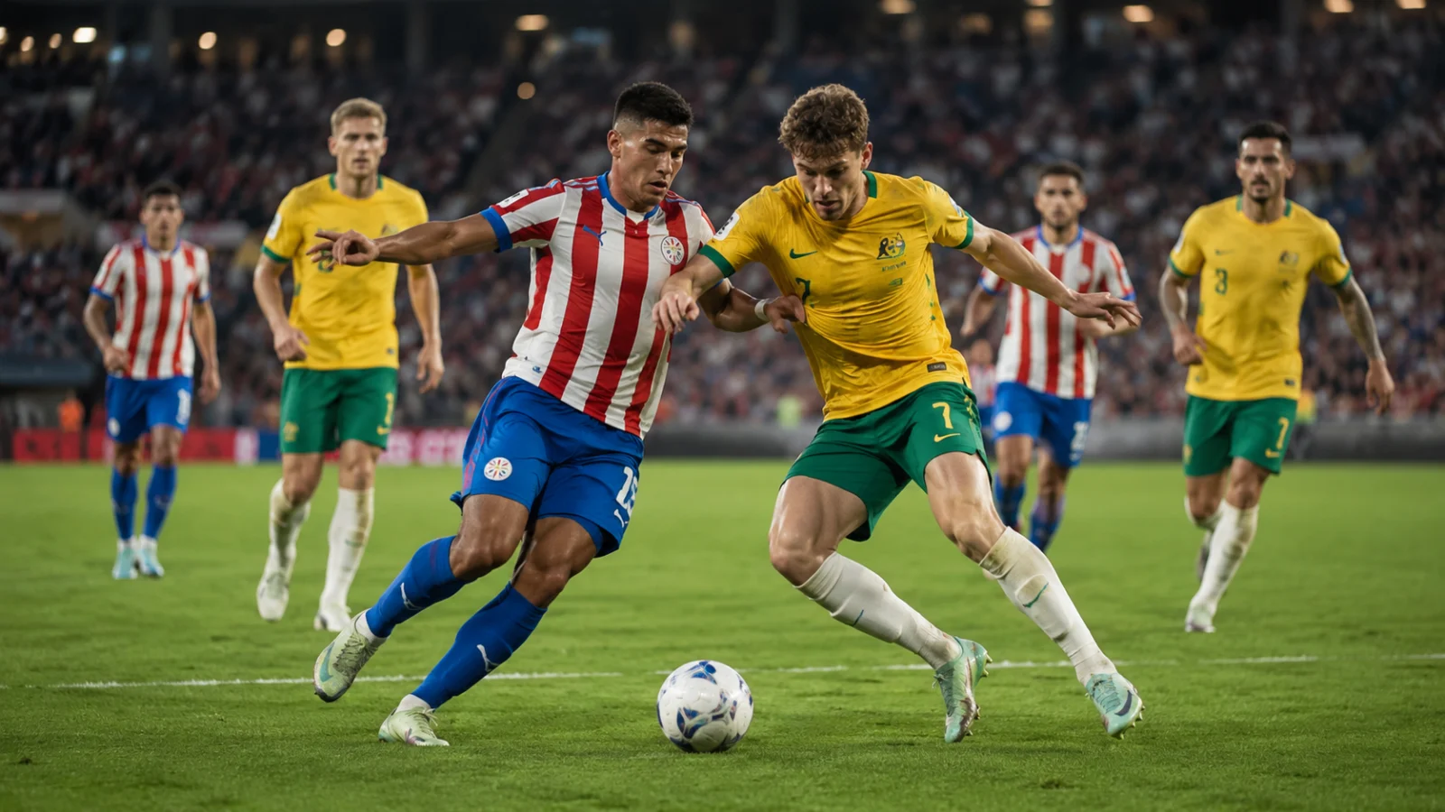 Paraguay Australia duel tactique lors du 0-0 en Equipes nationales