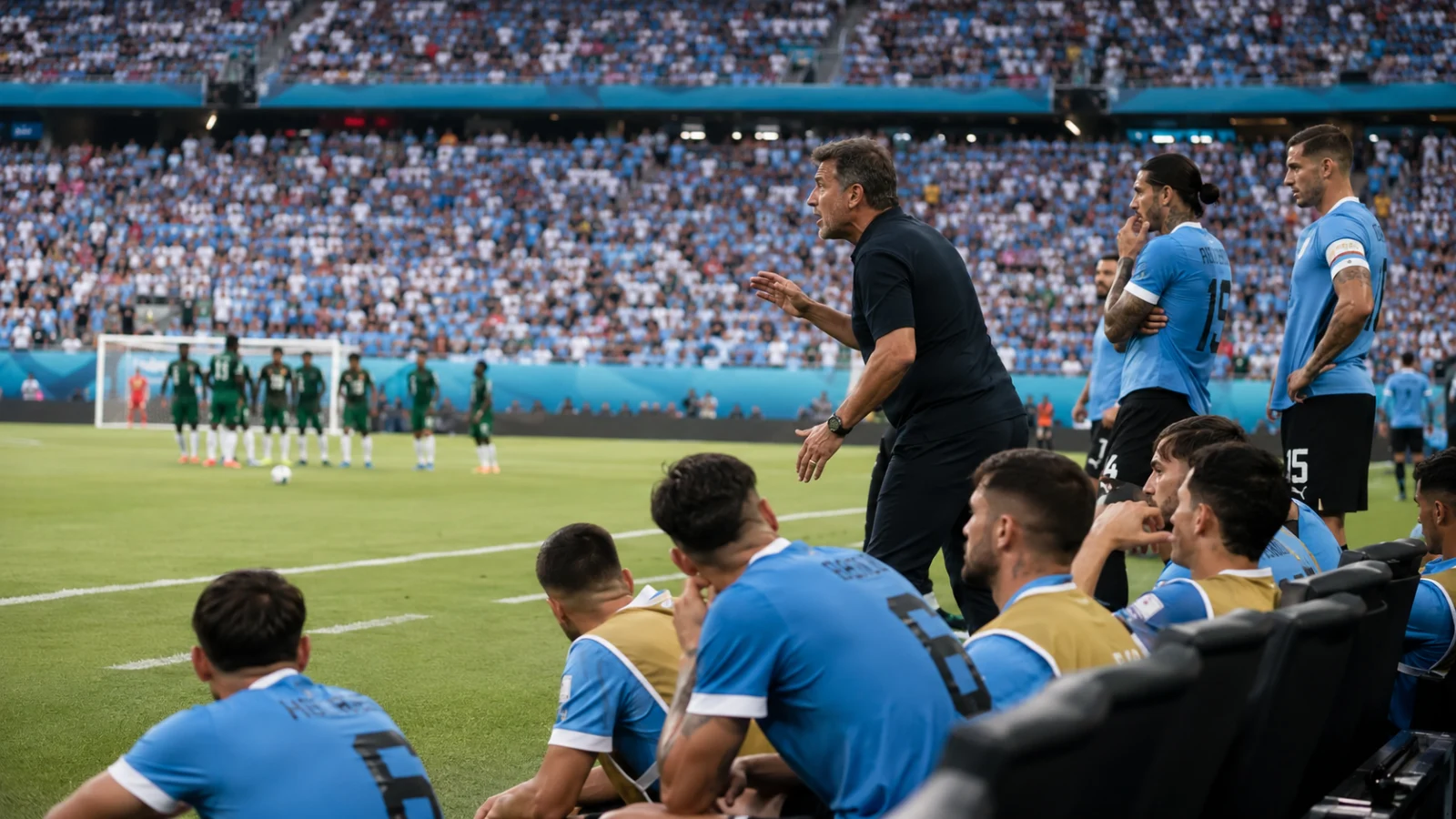 Saudi Arabia Uruguay - pression uruguayenne face au bloc saoudien en seconde période