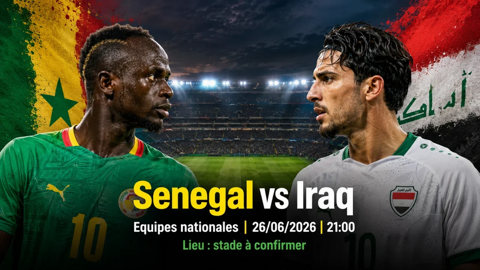 Senegal Iraq pronostic : duel sous tension à 21h00
