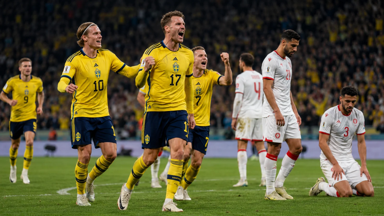 Sweden Tunisia duel de match international entre la Suède et la Tunisie