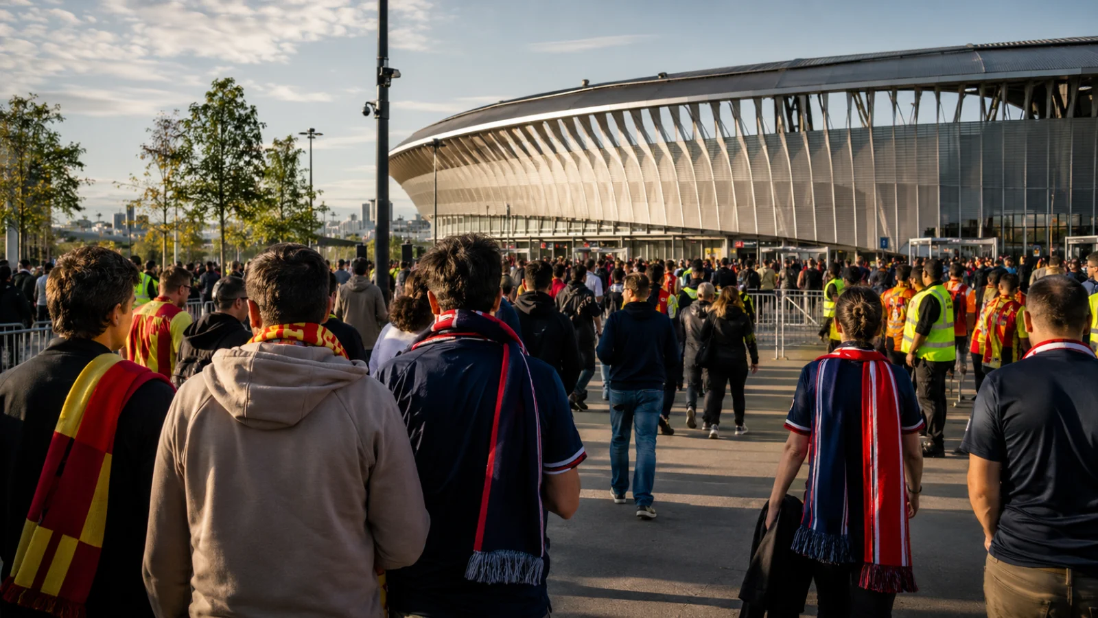 Trophée des Champions : supporters avant PSG-Lens au stade