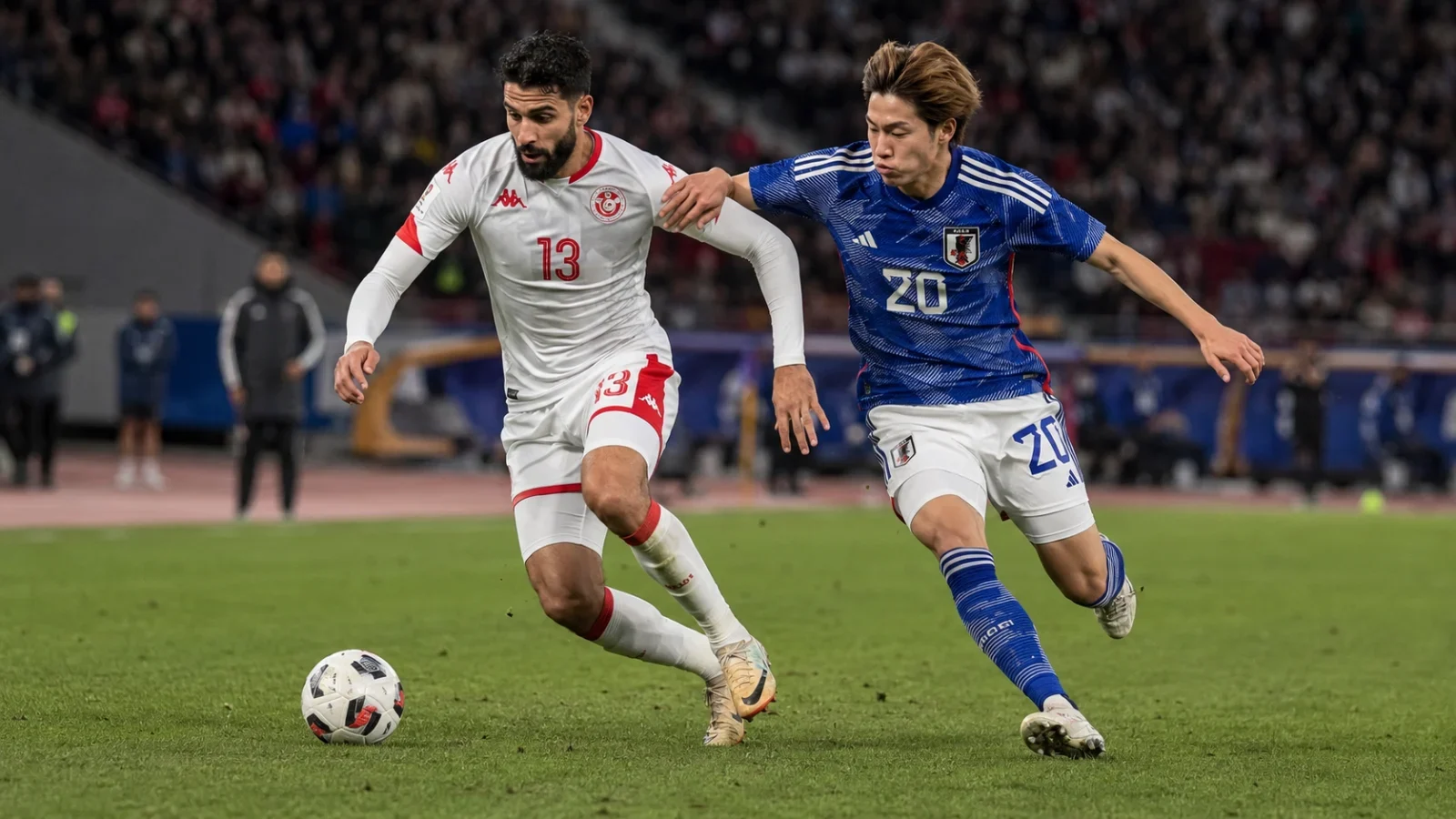 Tunisia Japan : duel entre la Tunisie et le Japon au milieu de terrain