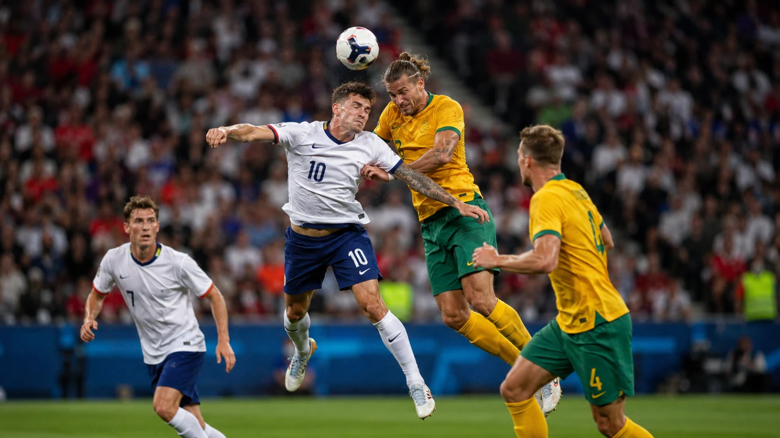 United States Australia action de match entre les États-Unis et l’Australie
